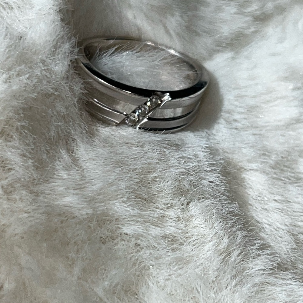 14k white gold certified diamonds men’s ring